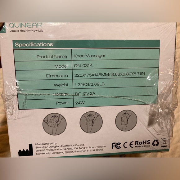 Quinear Knee Massager never opened new in box - Picture 8 of 8